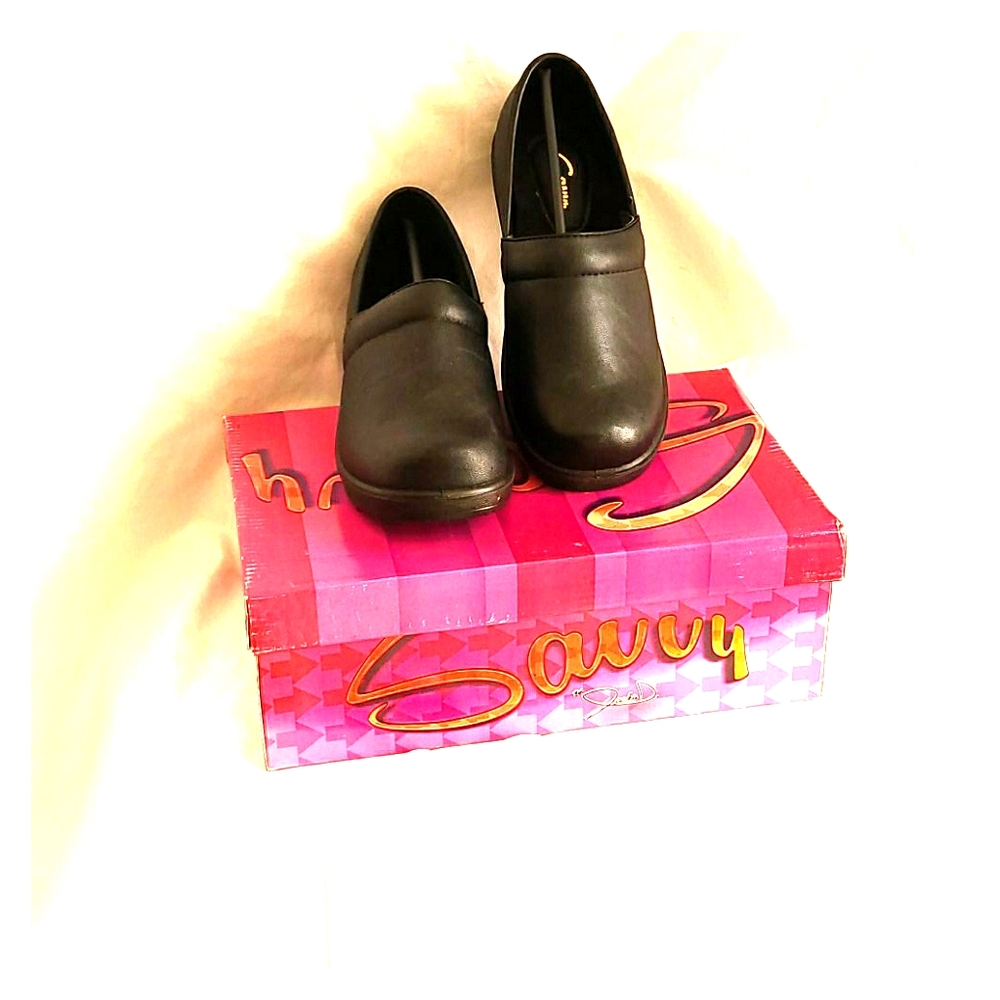 Savvy Nursing Shoes Black Smooth